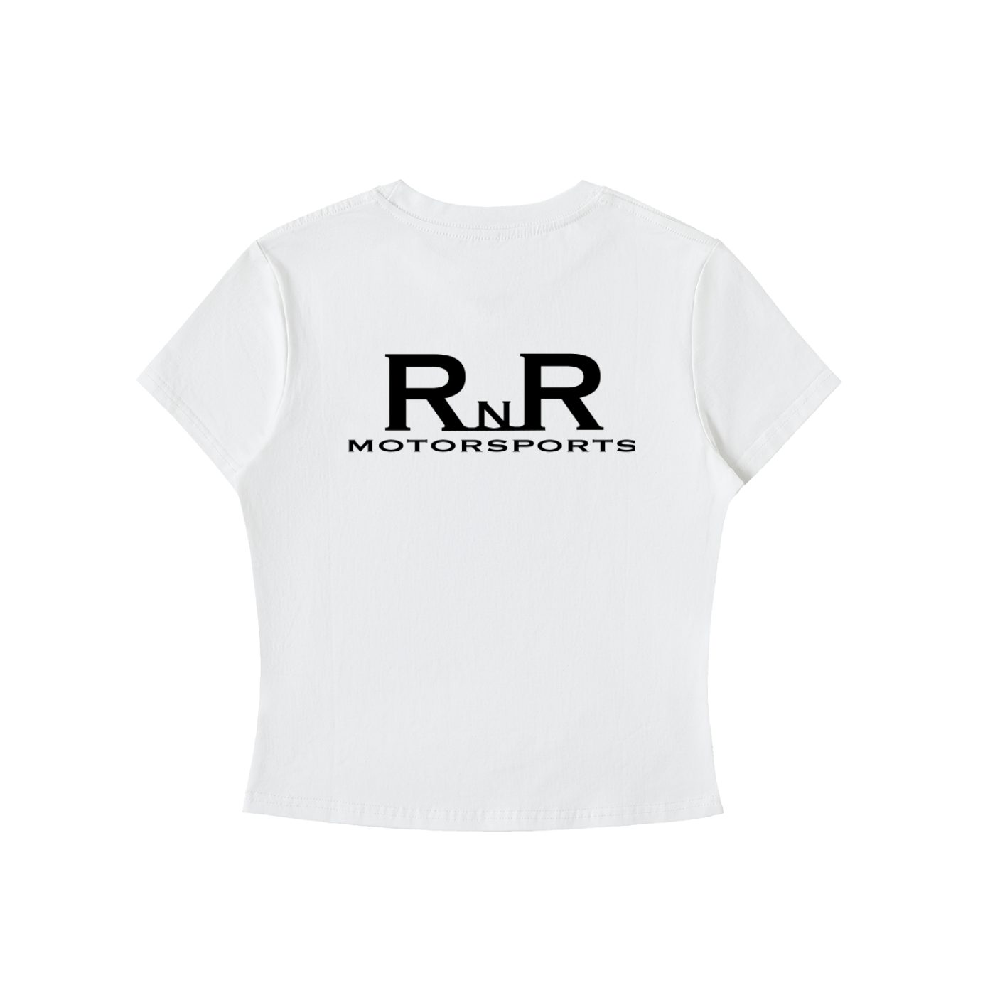 RNR Bodycon Crewneck T-Shirt - WHITE