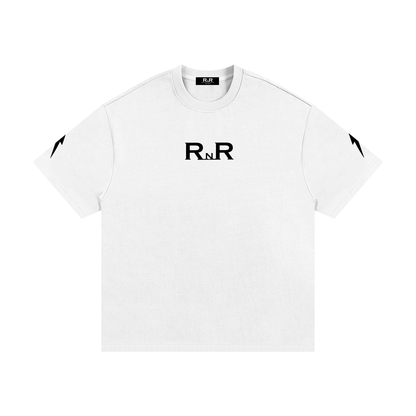 RNR Lightning Bolt Heavyweight T-Shirt - WHITE
