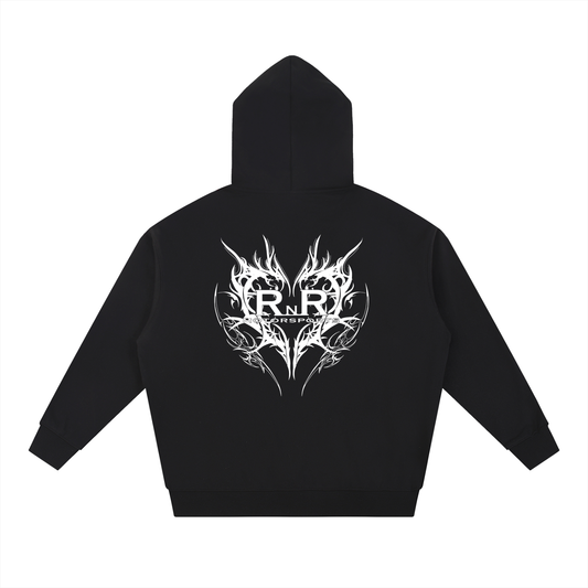 Heavyweight Valentines 1 Hoodie - BLACK/GRAY