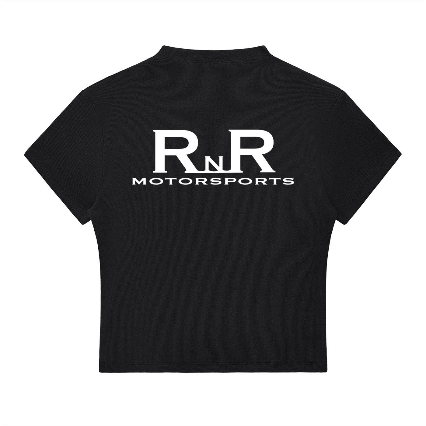 RNR Slim Fit Mock Neck T-Shirt - BLACK