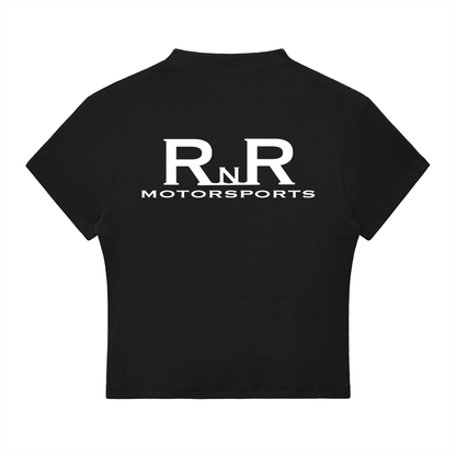 RNR Slim Fit Mock Neck T-Shirt - BLACK